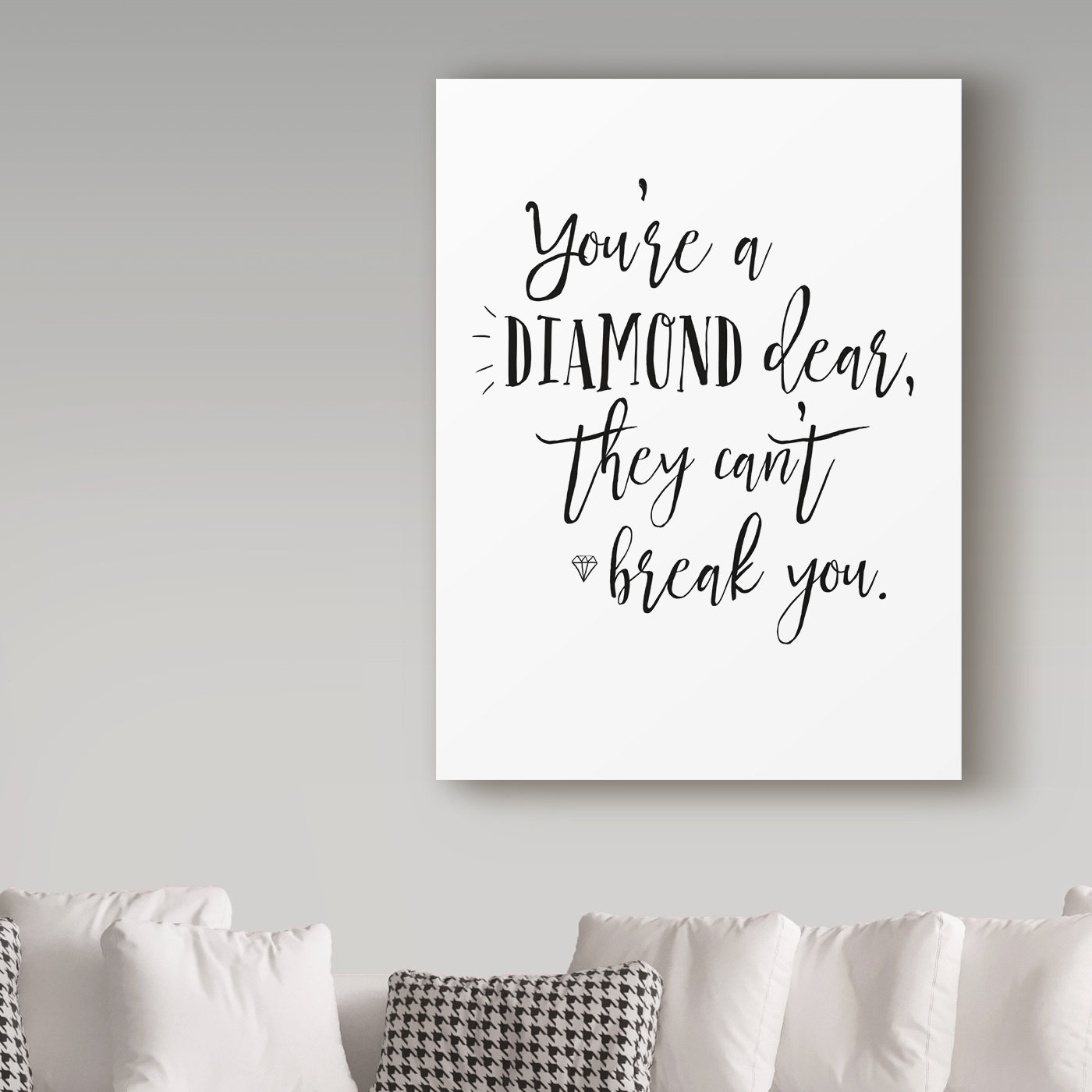 East Urban Home 'Self Reflection V' Textual Art Print on Wrapped Canvas ...
