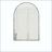 Arched Vanity Mirror with Silver Frame