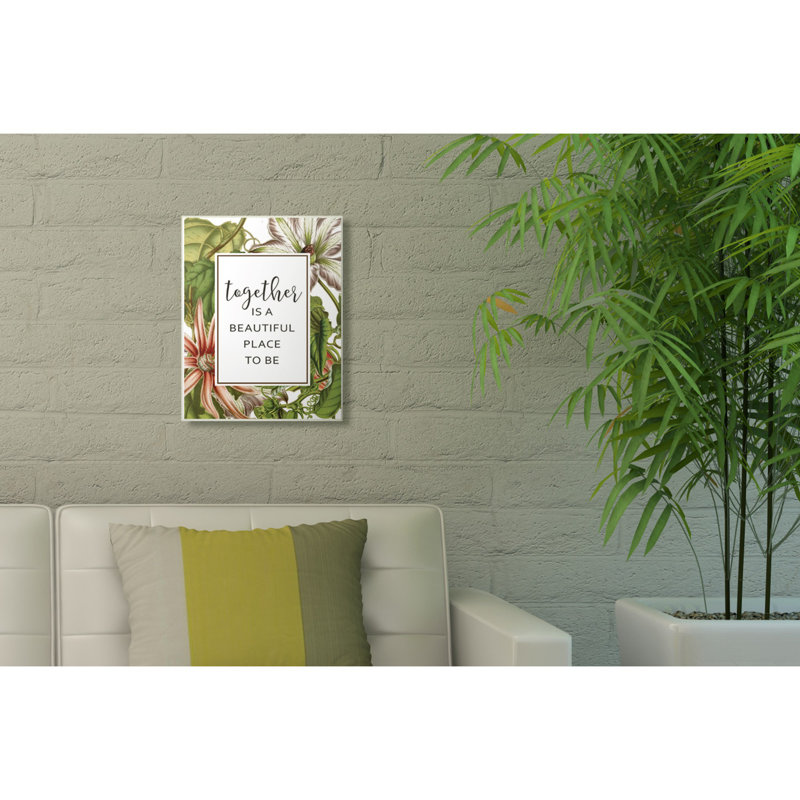 « combine is belle fleur », art textuel, H 15 po x l 10 po x P 0,5 po, Bois