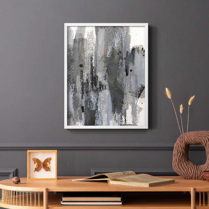 «Loft Pastel III», reproduction encadrée - bois massif, Blanc, H 20 po x l 16 po