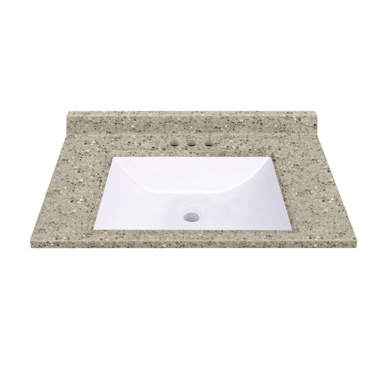 MagickWoods 25X22 Honey Dew Slab Vanity Top