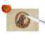 Field Spaniel Christmas Flowers Glass Cutting Board