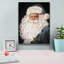 «Blue Santa» par Ashley Bradley, art mural sur toile The Holiday Aisle®-2113159317
