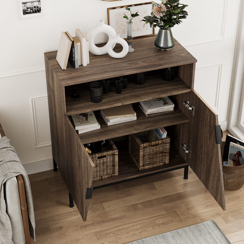 Armoire de rangement avec portes et armoire de rangement, Brun