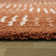 Tapis orange brûlé / blanc Baity
