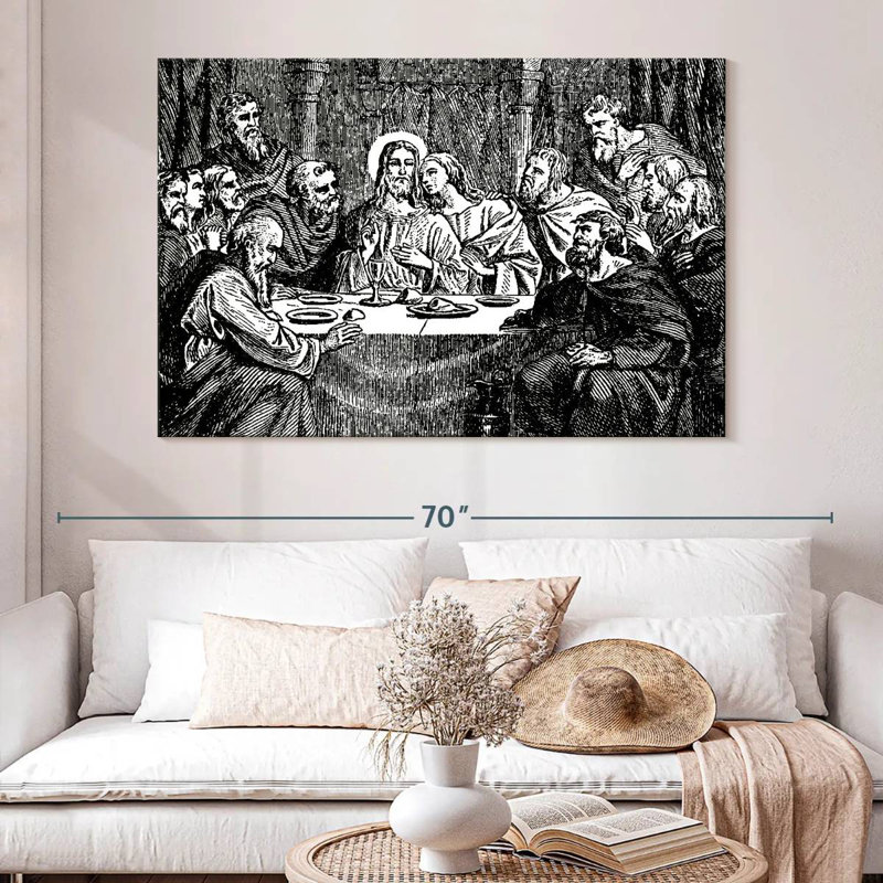 Adella Black Jesus Last Supper, 34" H x 51" W