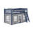 Mendelson Kids Low Bunk Bed with Curtain-1727860460-1727860464