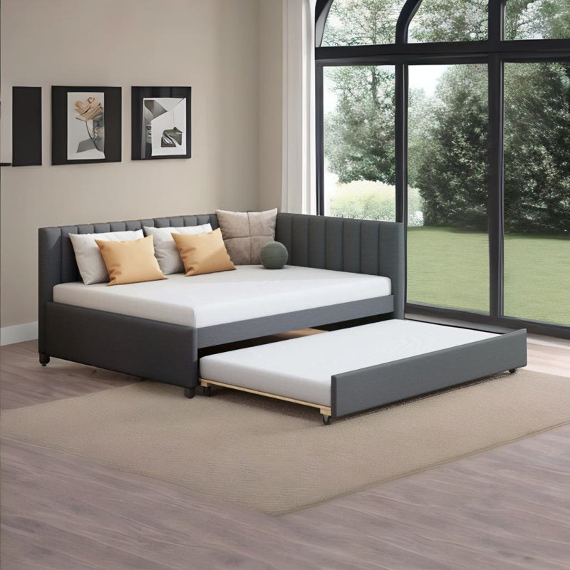 Motilal Upholstered Daybed, Gray