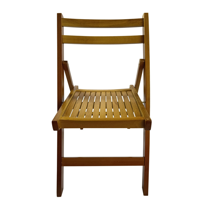 4 chaises pliantes en bois massif - pour des emplacements polyvalents pliables ou fabriqués à partir de tout usage