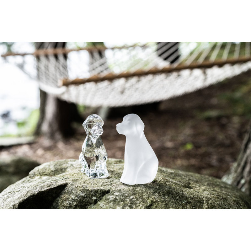 Handmade Glass Dog Figurine