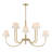 Uttermost Poppins 8 Light Brass Chandelier