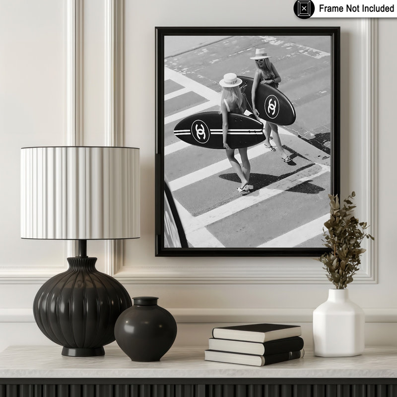 Surfer Girls No1, Unframed, Poster, 18"H x 24"W