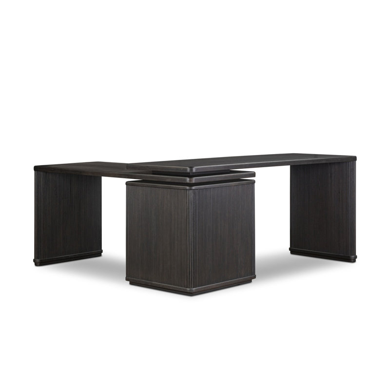Weston Rotating Desk-Black Parawood