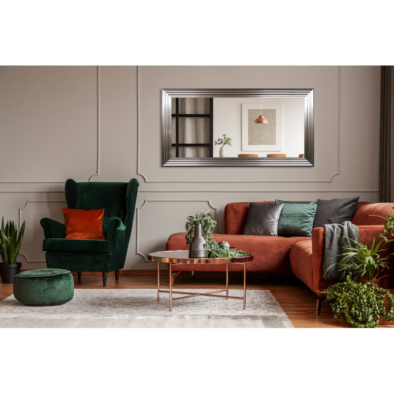 Lydia Plastic Flat Leaning Mirror, Satin