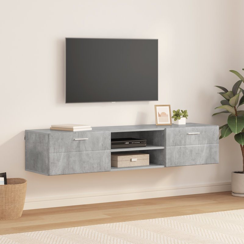 Unfinished TV Stand for TVs up to 65", Concrete Grey