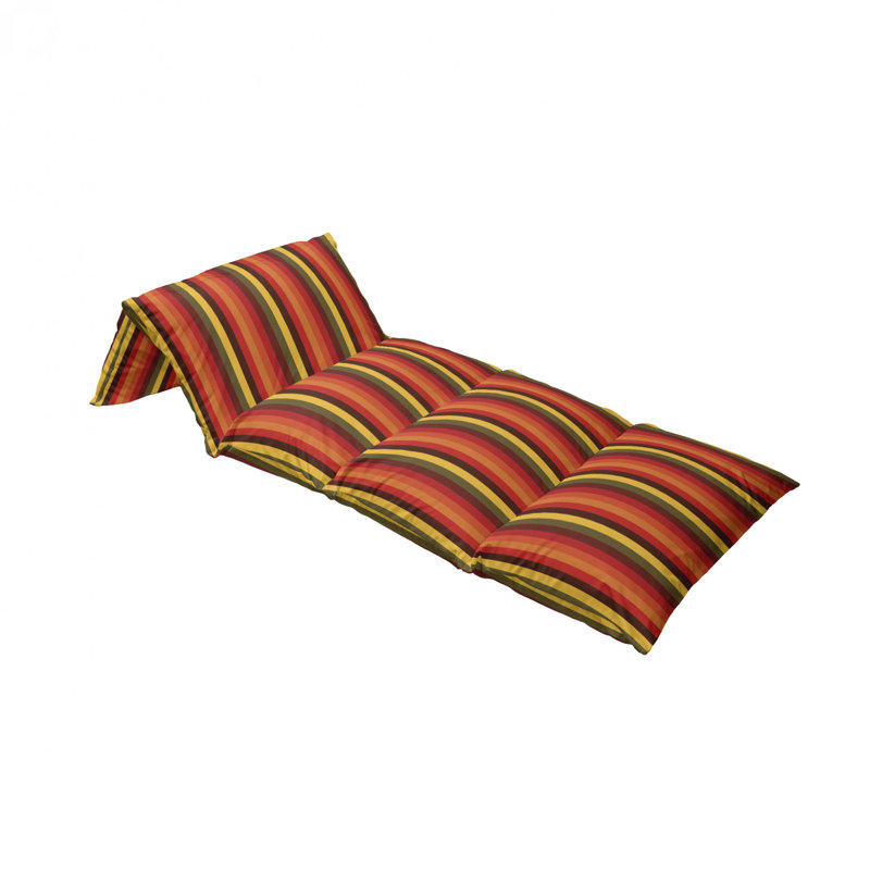 Housse de coussin d'extérieur à lignes droites, H 2 po x l 27 po x P 88 po