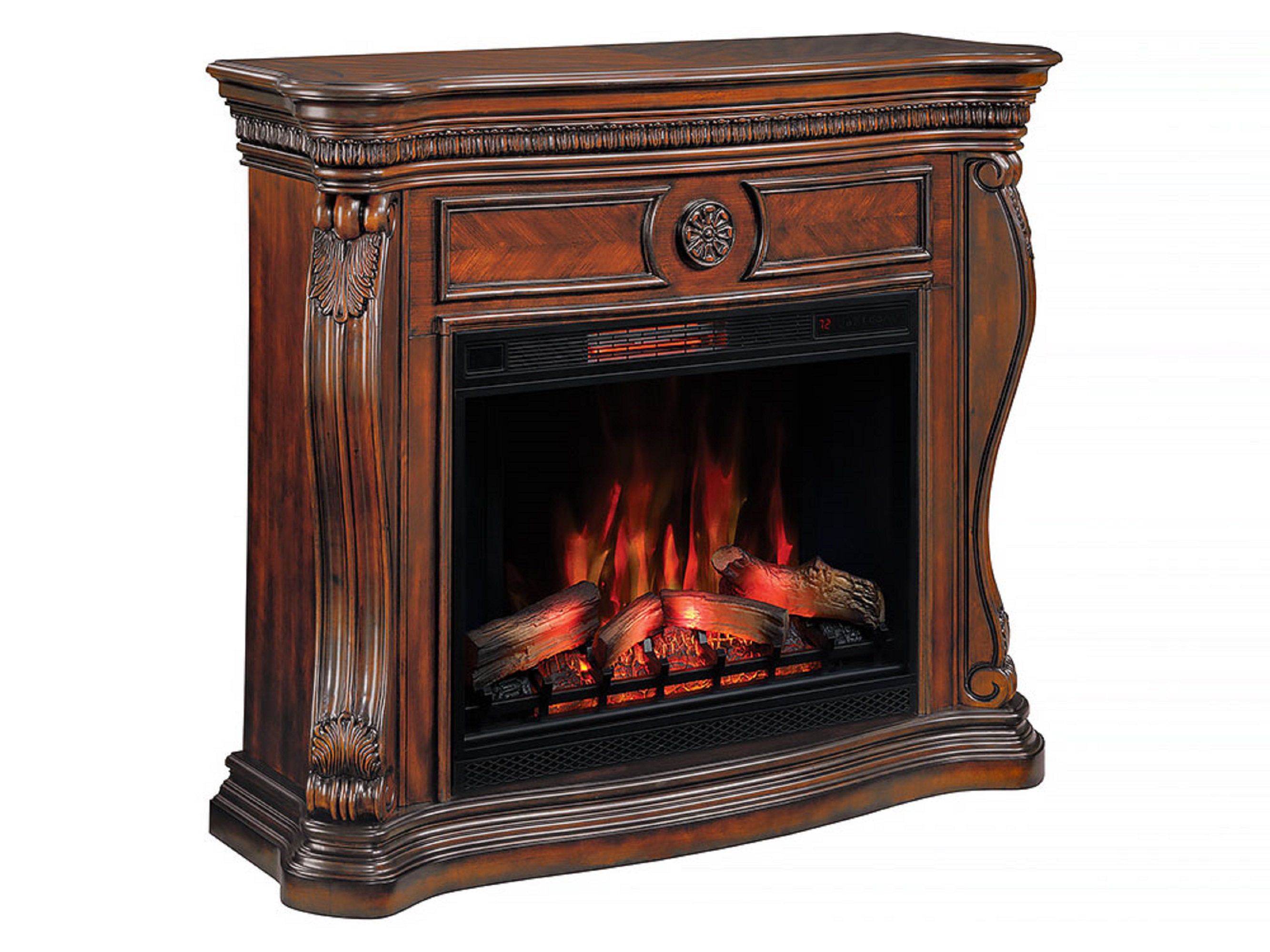 ClassicFlame Lexington 33In Infrared Electric Fireplace with 55In