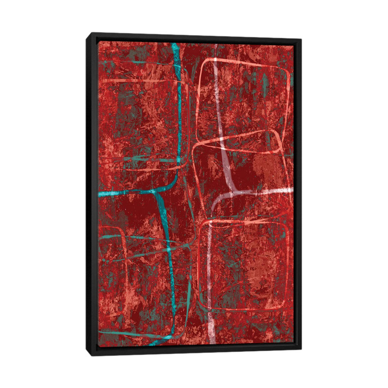 « pression », reproduction sur toile, H 26 po x l 18 po x P 1,5 po, Toile avec cadre noir, Pas de tapis