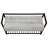 Modern 42" Rectangular Hallway Bench With Grey Laminate And Black Metal Pegs For Storage Contemporary Entryway