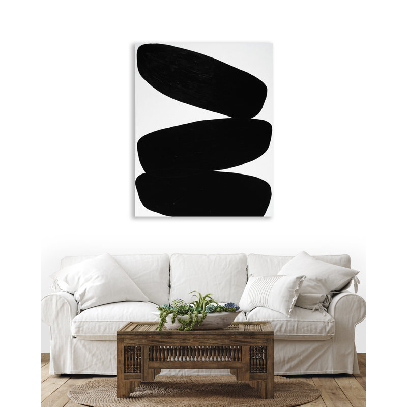 Three Beans by Yaffa G, 61" H x 48" W, Wrapped Canvas