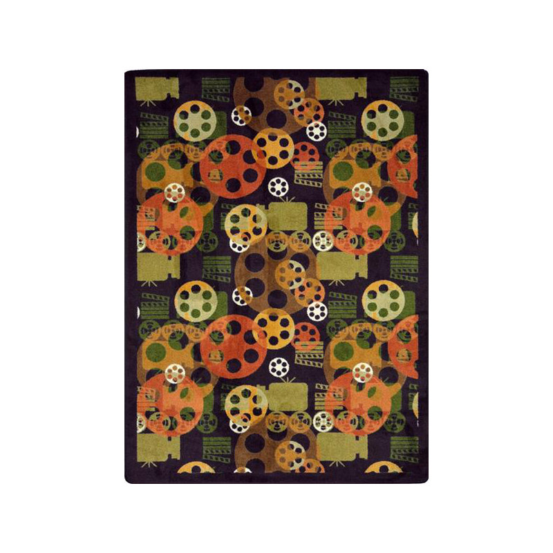 Gaming And Entertainment Abstract Indoor Rug, 5'4" x 7'8"