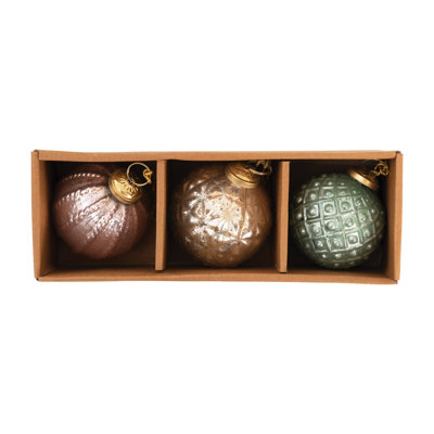 3 Piece Ball Ornament Set