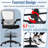 Drafting Chair Ergonomic Tall Office Chair Adjustable Height Computer Chair With Lumber Support Mid Back Task Mesh Desk Chair With Flip Up Arms Footrest Drafting Swivel Stool For Standing Desk, White-1138471988