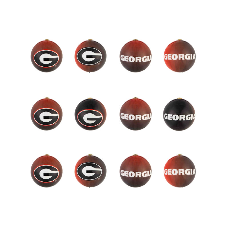 Ensemble d'ornement 12 pièces NCAA, Université de la Géorgie