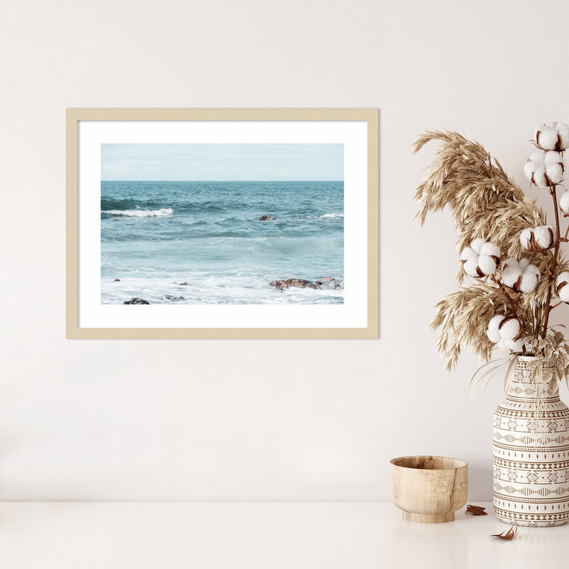 «Let The Ocean Set You Free» par Elena Chukhlebova, impression d'art mural en bois, H 19 po x l 25 po