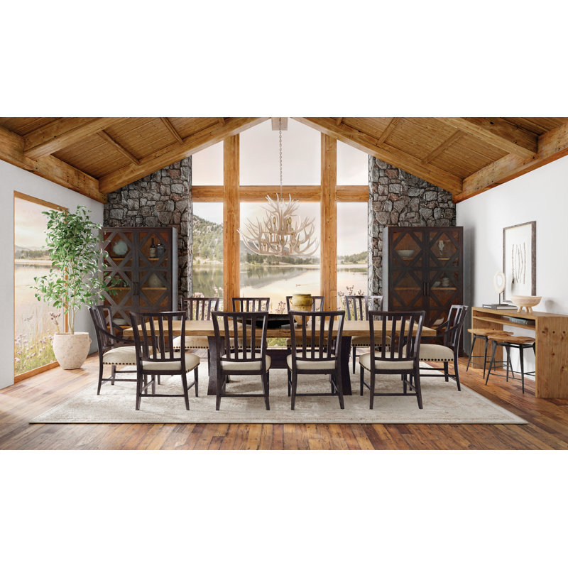 Big Sky Upholstered Side Dining Chair, Black