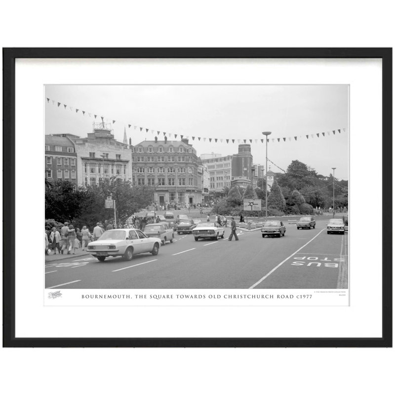Bournemouth, The Square Towards Old Christchurch Road C1977 by Francis Frith - Single Picture Frame Print