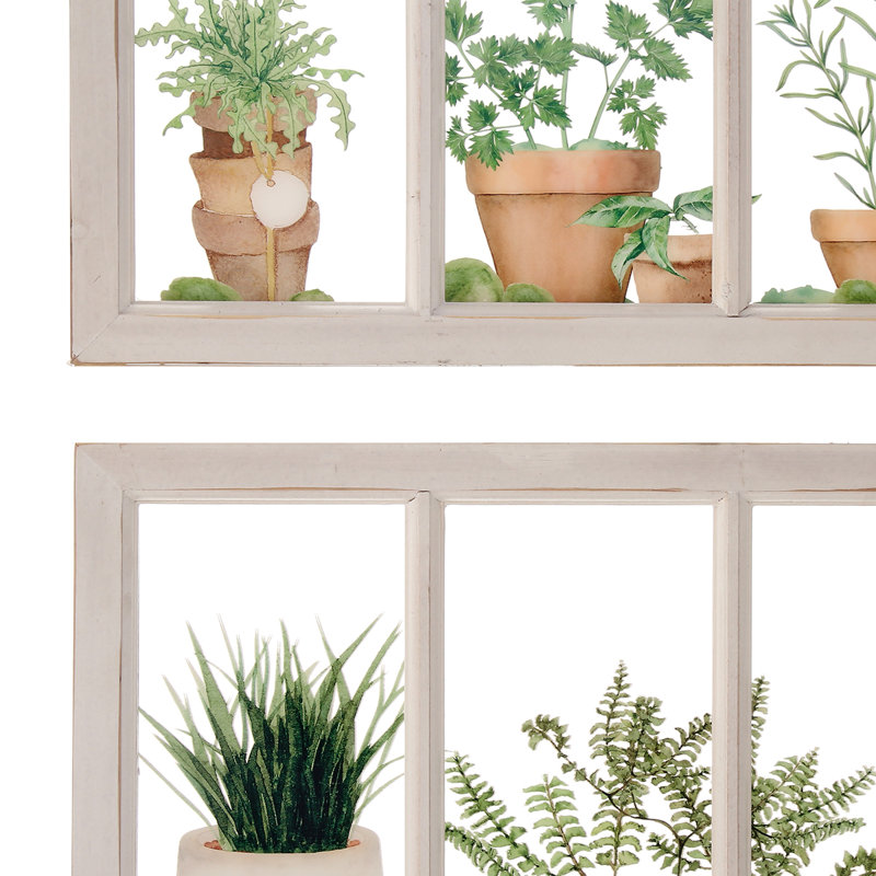Farmhouse Plants & Flowers Wall Decor on Acrylic