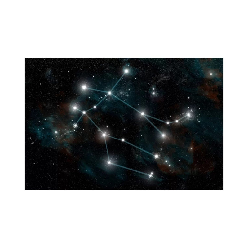 The Constellation Gemini The Twins by Marc Ward - Wrapped Canvas Print, 20.32 cm H x 30.48 cm W