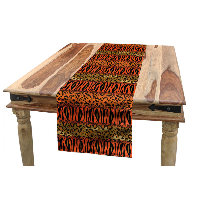 Animal Print Table Runner, 120" x 16"