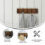 Nariaki Wall Mounted Solid Pine Wood Storage Rack with 5 Hanging Hooks-1954686540