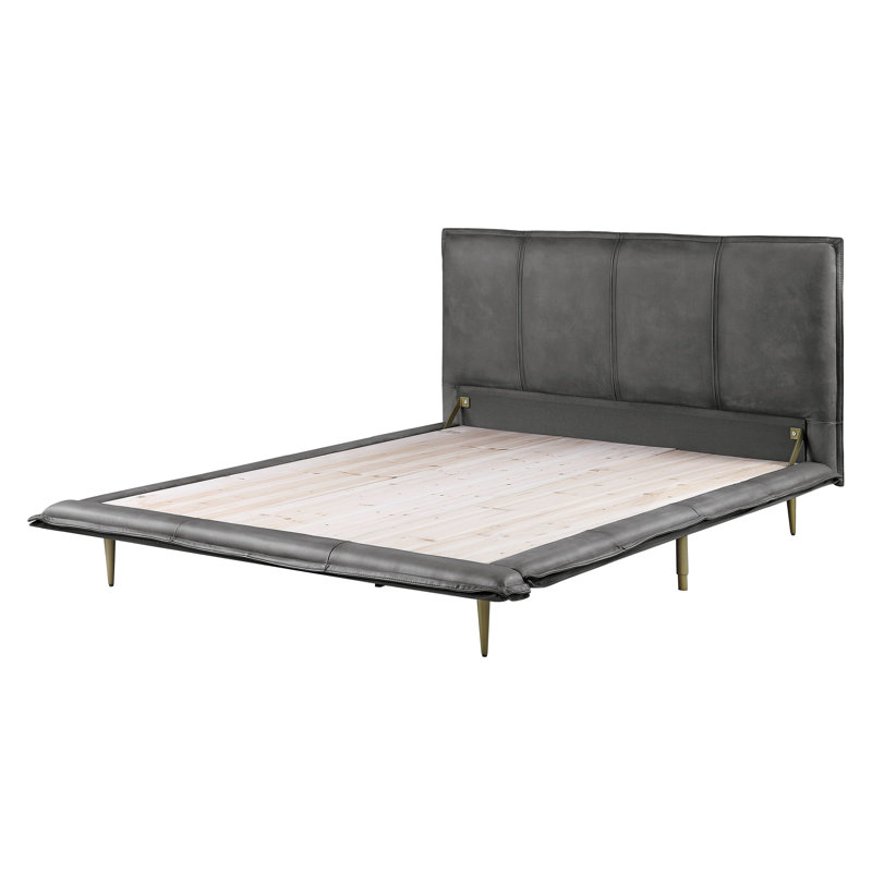 Lit plateforme Givens, Très grand, gris