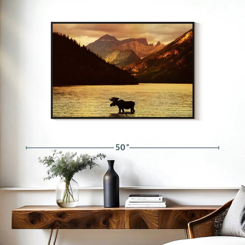 Brampt Lake Moose, 25" H x 37" W