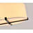 3-Light Black Flush Mount With A White Fabric Shade