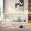 Structure de lit simple en bois avec clôture-1470162805