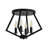 4-light Farmhouse Metal Diamond Semi-flush Mount