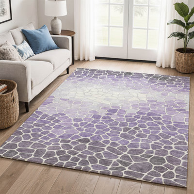 Premium Machine Washable Mayfield AMF2190 geometric Rug