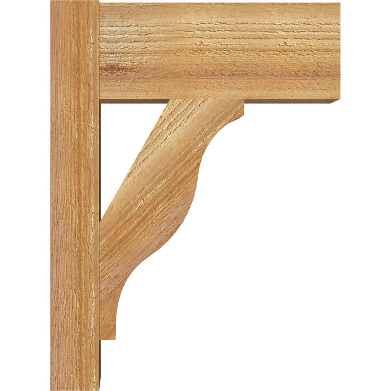 H 6 po x 6 po x P 12 po x H 16 po Funston Block, Cèdre rouge de l'Ouest de 6 po (sciage brut), 12" D x 16" H