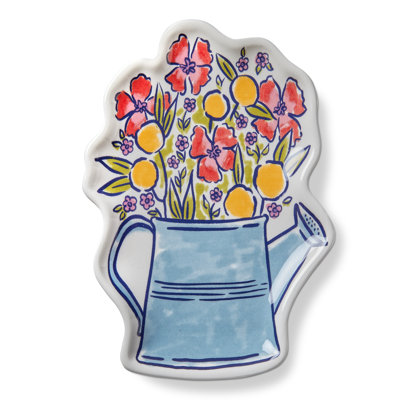 Water Can Bouquet Trinket Dish Multi Ceramic Everyday