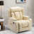Beige Faux Leather