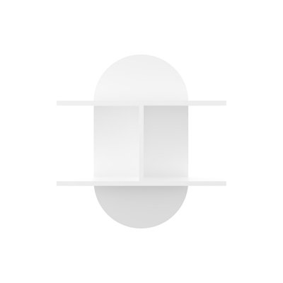 Vanatta 2 Piece Oval Floating Shelf