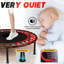 Trampoline pliable 40 pouces avec poignée-Premium-élastique