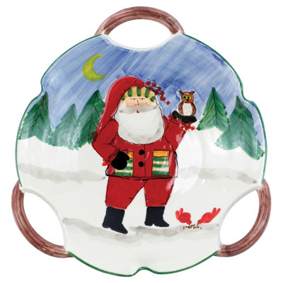 VIETRI Old St. Nick Serving Bowl