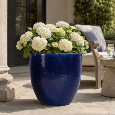 22 in. Egg Planter - Falling Blue
