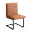 Ensemble de 2 chaises de salle à manger rembourrées avec des pieds en métal et des sièges confortables pour la salle à manger-1142994423