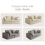 Canapé modulaire modulaire, canapé modulaire compressé en velours côtelé de style minimaliste moderne, canapé-lit-2087141392-2087141404-2087141405